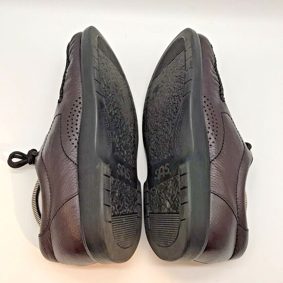 SAS 'Bout Time Shoes Men's 11.5N Cordovan Leather Lace Up Low Top Walking Shoes - Picture 7 of 12